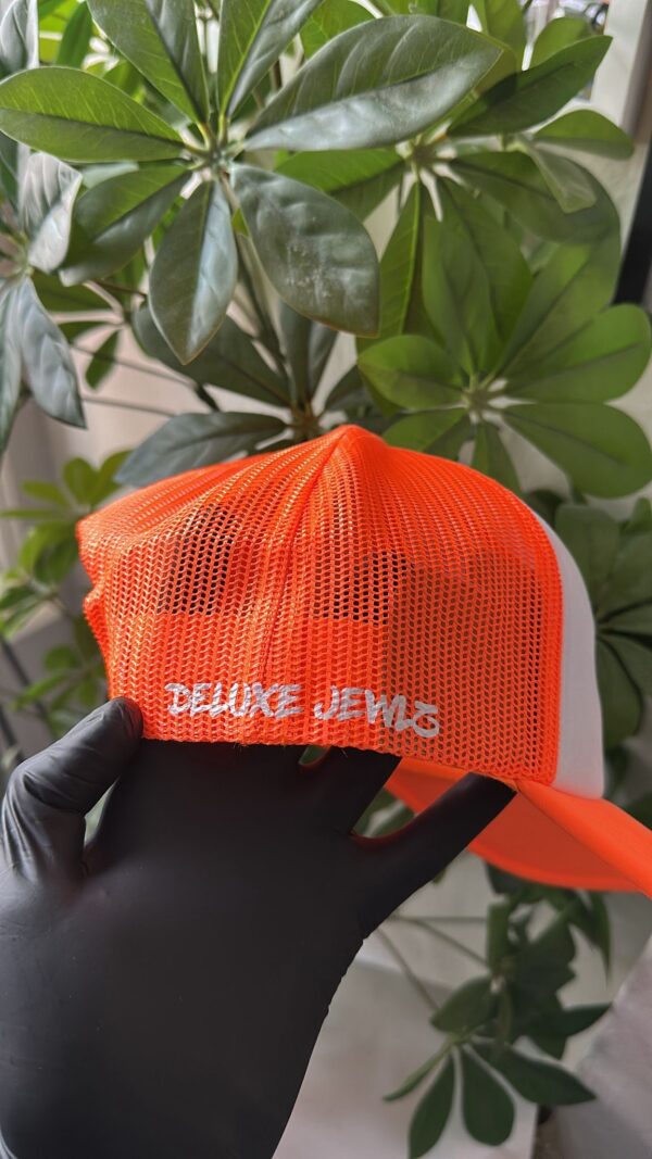 DELUXE JEWLZ TRUCKER CAP | ORANGE - Image 2