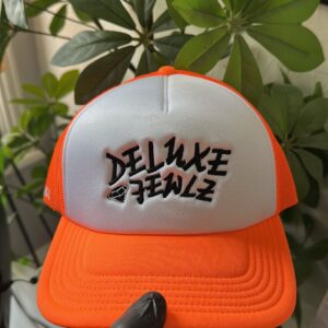 DELUXE JEWLZ TRUCKER CAP | ORANGE
